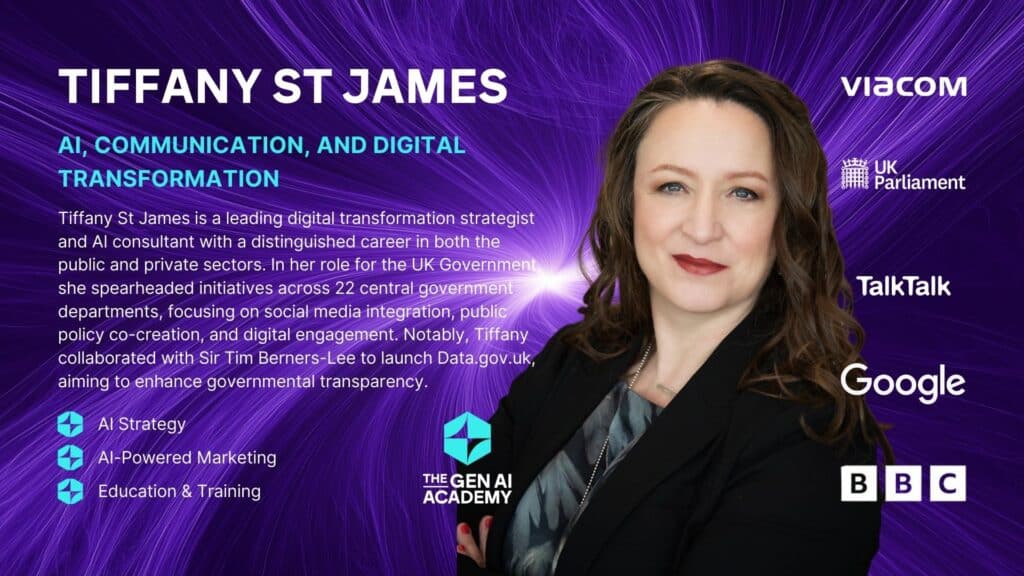 Tiffany St James Verkaufspräsentation